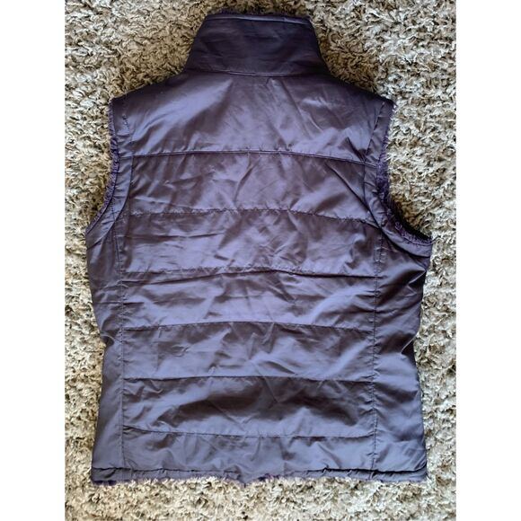 The North Face Purple Mossbud Swirl Reversible Insulated Jacket Vest sz M - Picture 4 of 7